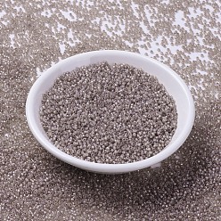 (RR2359) Ракушечный Опаловый с Серебряной Подкладкой Миюки круглые бусины рокайль, японский бисер, (rr 2359) серебристая оболочка опала, 11/0, 2x1.3 мм, Отверстие : 0.8 мм , около 5500 шт / 50 г