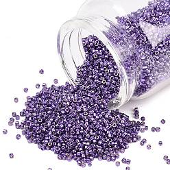(DB2509)Duracoat Galvanized Dark Lilac Бусины miyuki delica, цилиндр, японский бисер, 11/0, (db2509)duracoat оцинкованный темно-сиреневый, 1.3x1.6 мм, отверстие : 0.8 мм, Около 100000 шт / 500 г