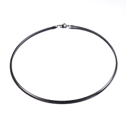 Gunmetal 304 Stainless Steel Necklaces, Herringbone Chains, Gunmetal, 17.72(45cm)