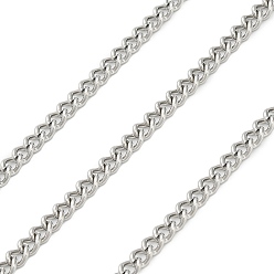 Платина 316l хирургические цепи из нержавеющей стали, несварные, с катушкой, платина, 5x3.5x1 мм
