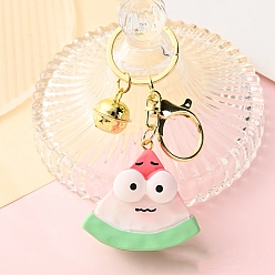 Арбуз Смолы брелок, тема овощей и фруктов, арбуз, Кулон : 56x34 мм