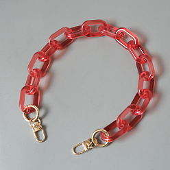 Малиновый Резиновые ручки, с застежкой железа, для замены ремней для мешков, золотой свет, малиновый, 45 см