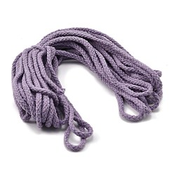 Средний Синий Шифер Плетеные хлопковые нитки для рукоделия и вязания, средний грифельно-синий, 6x3 мм, около 10.94 ярдов (10 м) / моток