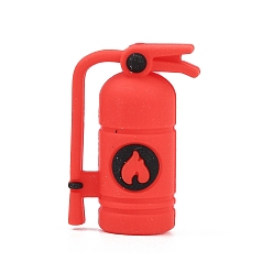 Красный Силиконовые бусины, фокусные бусы, пламя, красные, 31x21x13 мм, отверстие : 2 мм