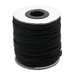 Black Nylon Thread, Nylon Jewelry Cord for Custom Woven Jewelry Making, Black, 2mm, about 100yards/roll(300 feet/roll)