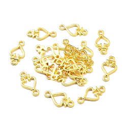 Spade Open Back Bezel Connector Charms, For DIY UV Resin, Epoxy Resin, Pressed Flower Jewelry, Golden, Poker, Spade, 21x11x1.5mm, Hole: 2mm
