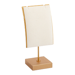 Light Gold Сплав с витринами ожерелья волокна, золотой свет, 4.4x4.4x12 см