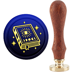 Book Латунная восковая печать штамп с ручкой, для diy scrapbooking, шаблон книги, 89x30 мм