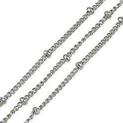 Нержавеющая Сталь Цвет 304 цепи спутниковые из нержавеющей стали, пайки, рондель, с катушкой, цвет нержавеющей стали, 15 мм, около 82.02 футов (25 м) / рулон