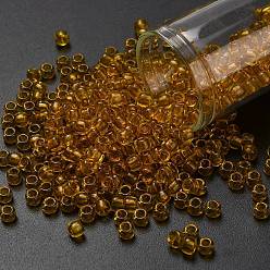 (2155) Transparent Chamomile Тохо 6/0 круглые бусины, японский бисер, (2155) прозрачная ромашка, 4 мм, отверстие : 1.5 мм, Около 840 шт / 50 г