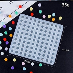 Шестиугольник Пищевые силиконовые формы, для запечатывания частиц воска, шестиугольник, 120x111 мм