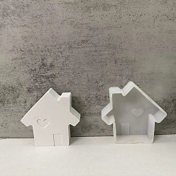 Дом Силиконовая форма своими руками, изготовление изделий из эпоксидной смолы, изготовление свечей, на Рождество, белые, дом, 106x104.5x26 мм