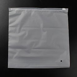 Прозрачный Прозрачные полиэтиленовые пакеты для хранения ювелирных изделий с застежкой-молнией, портативные мешочки-органайзеры для ювелирных изделий, квадратный, прозрачные, 25.3x25.1x0.15 см