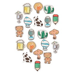 Mixed Color 20Pcs 10 Style Epoxy Resin Pendants, Mixed Shape, Mixed Color, 2pcs/style