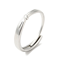 Нержавеющая Сталь Цвет Не тускнеет 304 кольцо из нержавеющей стали с регулируемым узлом для мужчин и женщин, цвет нержавеющей стали, размер США 9 1/4 (19.1 мм)