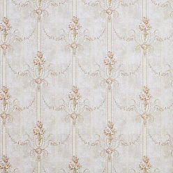WhiteSmoke Mini Dollhouse Living Room Bedroom Wallpaper, Dollhouse Decorative Sticker Sheet, WhiteSmoke, 500x372x0.3mm