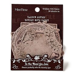 Верблюжий 30 листы в стиле барокко, винтажные блокноты, стикеры, наклейки с наклейками, для офисного школьного чтения, верблюжие, 55~74x47~75x0.1 мм