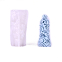 Белый Силиконовые формы для свечей своими руками, пищевой силикон, изготовление украшений, для изготовления свечей, белые, 71x55x135 мм