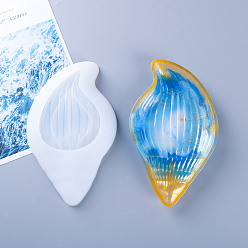 Shell Shape Силиконовые формы для тарелок для ювелирных изделий своими руками, формы для хранения, формы для литья смолы, для уф-смолы, изготовление изделий из эпоксидной смолы, раковина, 220x130 мм