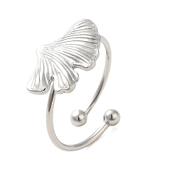 Нержавеющая Сталь Цвет Не тускнеет 304 открытое манжетное кольцо из нержавеющей стали, лист, цвет нержавеющей стали, внутренний диаметр: 17.8 мм