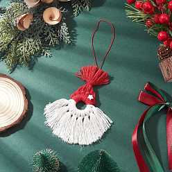 Красный Подвесное украшение из хлопковых ниток ручной работы, для подвесных украшений на елку, красные, 225 мм