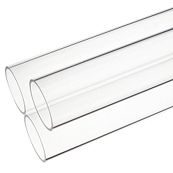Прозрачный Акриловая круглая трубка, прозрачные, 400x50 мм, внутренний диаметр: 45 мм