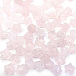 Rose Quartz Natuarl Rose Quartz Beads, Star, 10x5mm, 21pcs/set