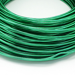 Lime Green Aluminum Wire, Flexible Craft Wire, for Beading Jewelry Doll Craft Making, Lime Green, 17 Gauge, 1.2mm, 140m/500g(459.3 Feet/500g)