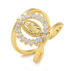 Настоящее золото 18K Кольцо с покрытием Saint Rack из латуни, микро паве, кольца-манжеты с фианитами, без свинца и без кадмия, реальный 18 k позолоченный, 14.5 мм