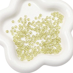 Light Khaki Transparent Acrylic Beads, Light Khaki, 5x4mm, Hole: 1.2mm, about 100pcs/Set