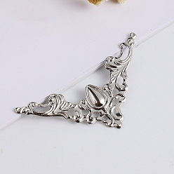 Платина Железа книга Фотоальбомы пунктов меню папки Защитные уголки, выдолбить, платина, 40~42x57 мм, внутренний диаметр: 4 мм