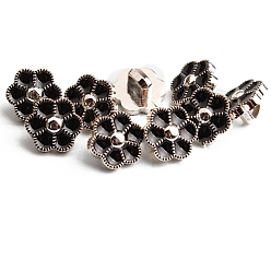 Цветок Пуговицы из абс пластика, с эмалью, для аксессуаров для одежды, цветок, 11 мм