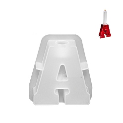 Белый Буква тисненая столбик свеча своими руками силиконовая, для изготовления ароматических свечей, белые, 120x105 мм