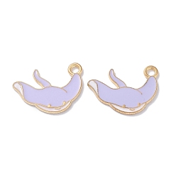 Fish Подвески из эмали и сплава, золотые, очарование темы животных, рыба, 15.5x20x1 мм, отверстие : 2 мм