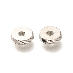 Платина Латунные бусины, долговечный, без кадмия и без свинца, плоско-круглые, платина, 8x2 мм, отверстие : 2 мм