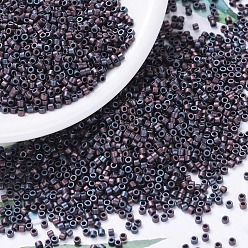 (DB0312) Matte Metallic Dark Raspberry Iris MIYUKI Delica Beads, Cylinder, Japanese Seed Beads, 11/0, (DB0312) Matte Metallic Dark Raspberry Iris, 1.3x1.6mm, Hole: 0.8mm, about 2000pcs/bottle, 10g/bottle
