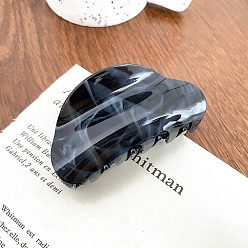 Черный Акриловые заколки для волос на когтях, для женщин девушек, полукруглый, чёрные, 80 мм