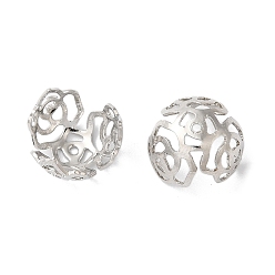 Платина Покрытие стойки из латуни, 3-лепесток, долговечный, платина, 11.6x9 мм, отверстие : 1 мм