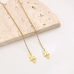 Золотой Минималистская резьба для ладоней из нержавеющей стали, золотые, 115 мм