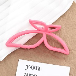 Ярко-Розовый Пластиковые зажимы когтя волос, бабочка, ярко-розовый, 106x47x40 мм