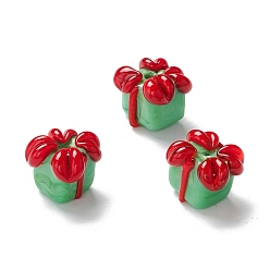 Средний Аквамарин Бусины лэмпворк , подарочная коробка, на Рождество, средний аквамарин, 10~13x11~13x11~13 мм, отверстие : 2~3 мм