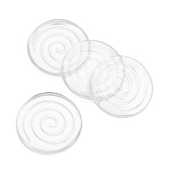Plano Redondo Almohadilla de silicona para patas de muebles, para patas de madera de silla, mesa o sofá, plano y redondo, 39.5x3 mm