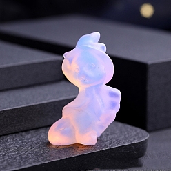 Опал Кукольные украшения из синтетического опалита, для украшения домашнего офиса, 40x30 мм