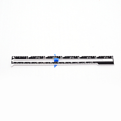 Black Aluminum Sliding Gauge Measuring Sewing Ruler Tool, for Sewing, Crafting, Marking Button Holes, Black, 153x22x6.5mm, Hole: 1mm and 2mm
