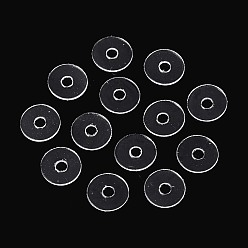 Прозрачный 50 шт. прозрачных ПВХ-изоляционных прокладок, диск, прозрачные, 6x0.2 мм, отверстие : 1.6 мм