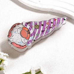 Фиолетовый Акриловые коготь заколки, аксессуары для волос для женщин и девочек, Новогодняя тема, фиолетовые, 115 мм