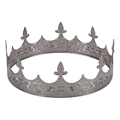 Платина Резинки для волос для девочек, корона, платина, 180x64 мм, внутренний диаметр: 183 мм