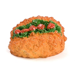 Шоколадный Мини-модель из смолы, имитация гамбургера, аксессуары для оформления микроландшафта, притворяясь опорными украшениями, 28x21.5x14.5 мм