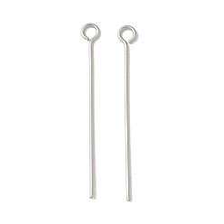 Нержавеющая Сталь Цвет 304 штыри из нержавеющей стали, цвет нержавеющей стали, 30x0.6 мм, отверстие : 2 мм, 100 шт / комплект