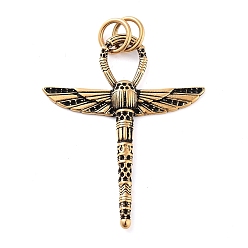 Античное Золото Ионное покрытие (ip) тибетский стиль 304 подвески из нержавеющей стали, крыло, античное золото , 55.5x44x7x5.3 мм